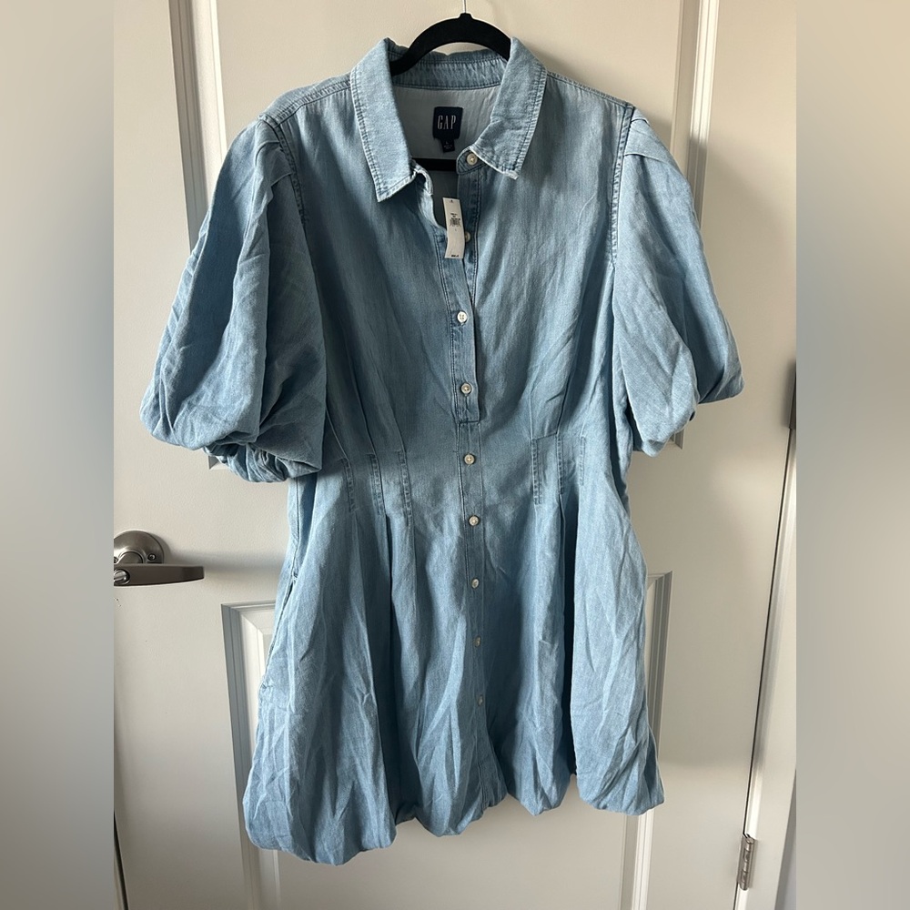 (NWT) Gap | Denim Button Down Mini Dress